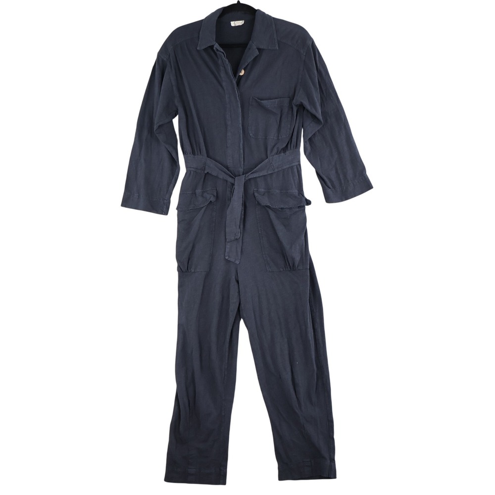 Intimately Free People Utility Jumpsuit Womens S Navy Casual Boho Bohemian Comfy